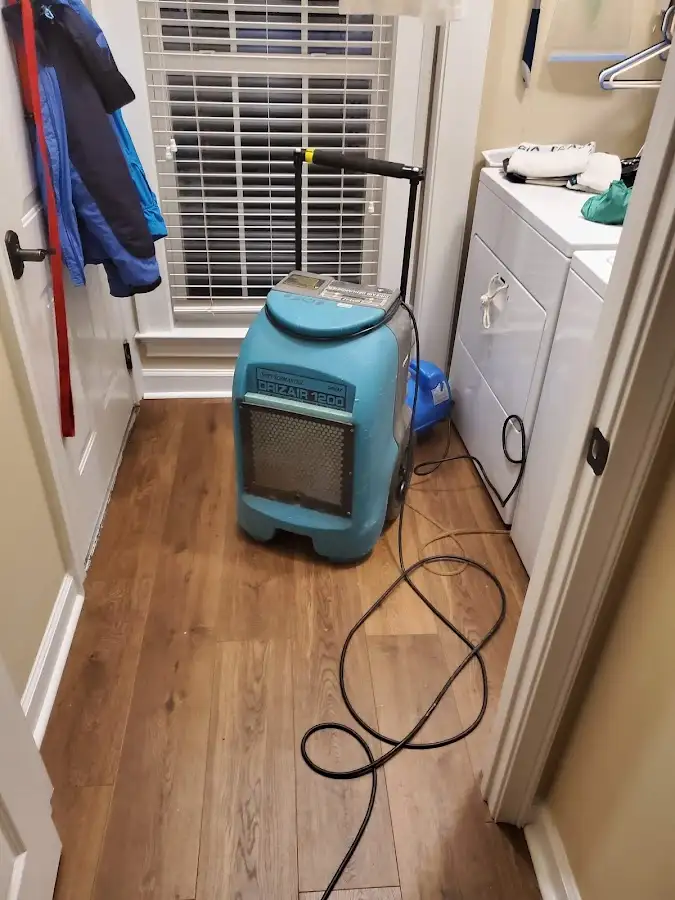 Commercial dehumidifier deployed for Flood Damage Cleanup in Towson