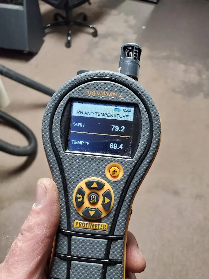 Moisture meter humidity assessment for Fire & Smoke Damage Restoration in Towson